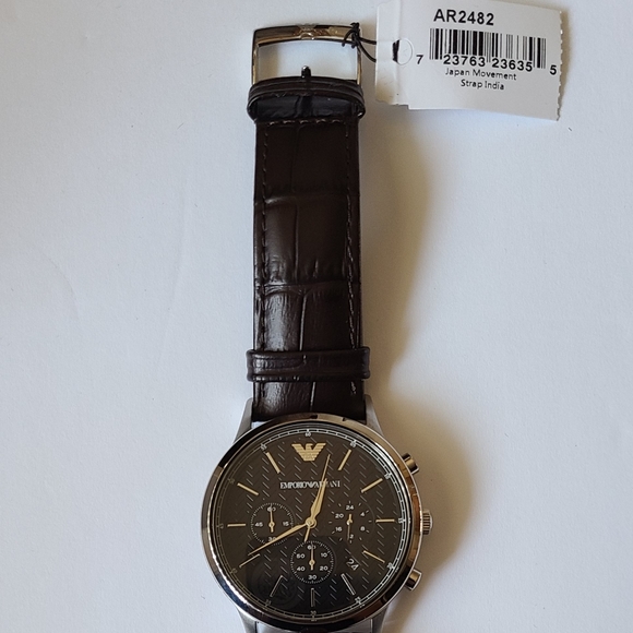 Emporio Armani Croc Embossed Band Watch NWT - Picture 5 of 7